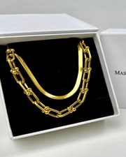 18K Gold Layered Necklace Chain Women’s Best Trending Gift for Lady Girl Mother Wife,Birthday Travel Vacation Bridal Wedding Party Daily Office Work School,Spring Summer Fall Winter Holiday Sale,Mason & Madison Co.