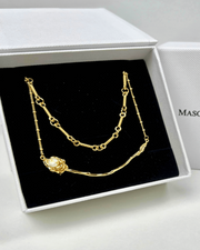 18K Layered Gold Necklace Women’s Best Trending Gift for Lady Girl Mother Wife,Birthday Travel Vacation Bridal Wedding Party Daily Office Work School,Spring Summer Fall Winter Holiday Sale,Mason & Madison Co.