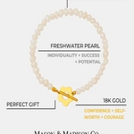 18K Pearl Chain Bracelet Women’s Best Trending Gift for Lady Girl Mother Wife,Birthday Travel Vacation Bridal Wedding Party Daily Office Work School,Spring Summer Fall Winter Holiday Sale,Mason & Madison Co.