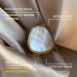 18K Shell Ring Women’s Best Trending Gift for Lady Girl Mother Wife,Birthday Travel Vacation Bridal Wedding Party Daily Office Work School,Spring Summer Fall Winter Holiday Sale,Mason & Madison Co.