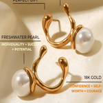 18K Pearl Stud Earrings Women’s Best Trending Gift for Lady Girl Mother Wife,Birthday Travel Vacation Bridal Wedding Party Daily Office Work School,Spring Summer Fall Winter Holiday Sale,Mason & Madison Co.