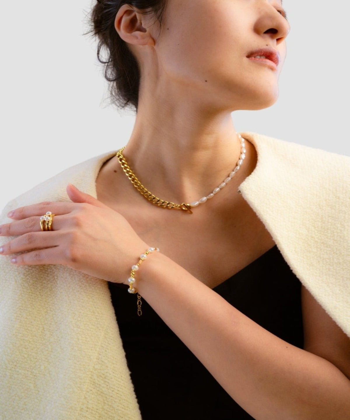 18K Pearl Necklace, Best Trending Trendy Pearl Necklace Gift for Women, Lady, Mother, Wife.