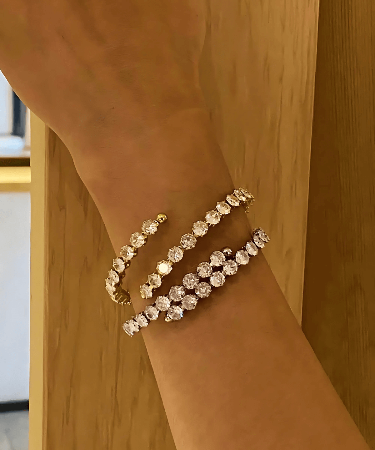 18K Diamond Gold Bracelet Women’s Best Trending Gift for Lady Girl Mother Wife,Birthday Travel Vacation Bridal Wedding Party Daily Office Work School,Spring Summer Fall Winter Holiday Sale,Mason & Madison Co.
