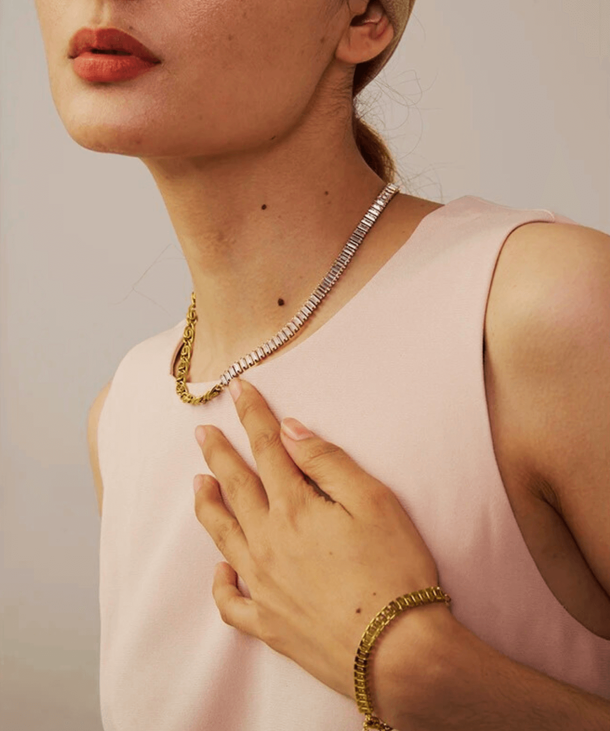 18K Gold Chain Necklace, Best Trending Trendy Gold Chain Necklace Gift for Women, Lady, Mother, Wife, Mason & Madison Co.