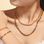 18K Gold Chain Necklace Women’s Best Trending Gift for Lady Girl Mother Wife,Birthday Travel Vacation Bridal Wedding Party Daily Office Work School,Spring Summer Fall Winter Holiday Sale,Mason & Madison Co.