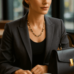 18K Gold Chunky Chain Necklace Women’s Best Trending Gift for Lady Girl Mother Wife,Birthday Travel Vacation Bridal Wedding Party Daily Office Work School,Spring Summer Fall Winter Holiday Sale,Mason & Madison Co.