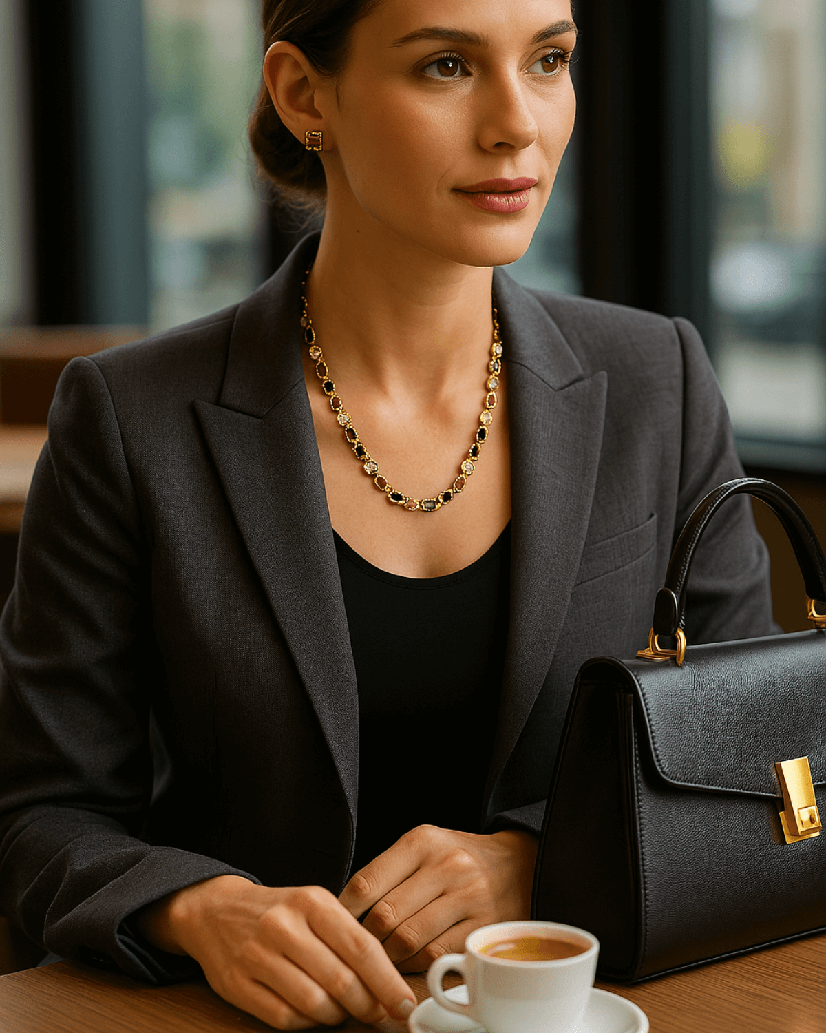 18K Gold Chunky Chain Necklace Women’s Best Trending Gift for Lady Girl Mother Wife,Birthday Travel Vacation Bridal Wedding Party Daily Office Work School,Spring Summer Fall Winter Holiday Sale,Mason & Madison Co.