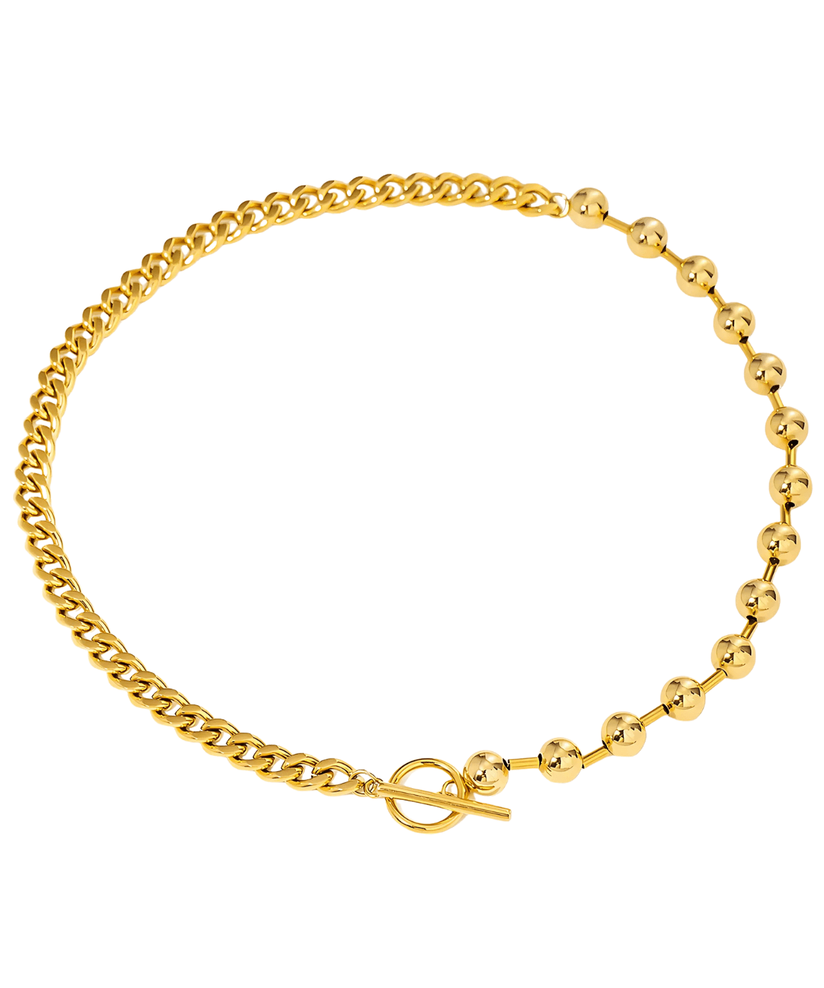 18K Gold Cuban Bead Chain Necklace Women’s Best Trending Gift for Lady Girl Mother Wife,Birthday Travel Vacation Bridal Wedding Party Daily Office Work School,Spring Summer Fall Winter Holiday Sale,Mason & Madison Co.