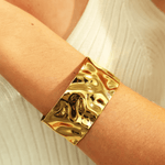18K Gold Cuff Bracelet Women’s Best Trending Gift for Lady Girl Mother Wife,Birthday Travel Vacation Bridal Wedding Party Daily Office Work School,Spring Summer Fall Winter Holiday Sale,Mason & Madison Co.