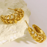 18K Gold Hoop Earrings Women’s Best Trending Gift for Lady Girl Mother Wife,Birthday Travel Vacation Bridal Wedding Party Daily Office Work School,Spring Summer Fall Winter Holiday Sale,Mason & Madison Co.