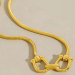 18K Gold Horseshoe Chain Necklace Women’s Best Trending Gift for Lady Girl Mother Wife,Birthday Travel Vacation Bridal Wedding Party Daily Office Work School,Spring Summer Fall Winter Holiday Sale,Mason & Madison Co.