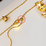 18K Yellow Gold Labubu Diamond Pendant Necklace 18k Women's, Best Trending Birthday Wedding Gift for Mom Wife, Bridal Party Travel Work School Holiday, Mason & Madison