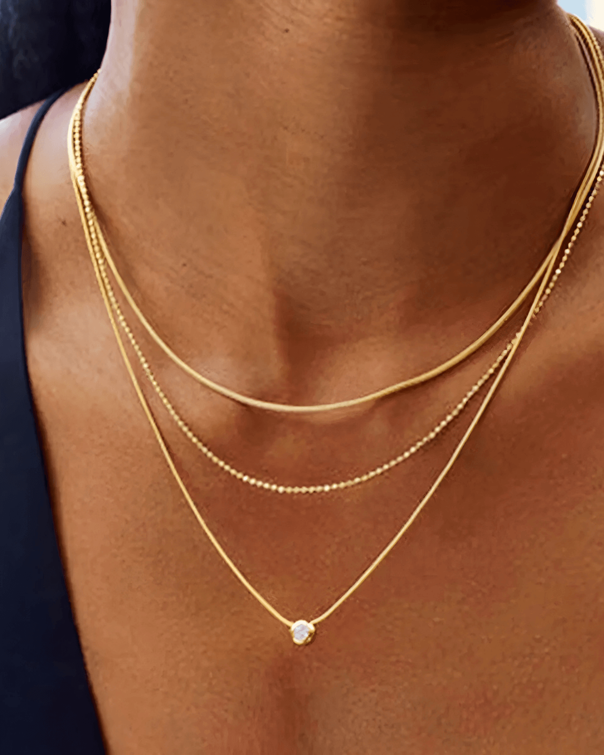 18K Gold Layered Necklace Women’s Best Trending Gift for Lady Girl Mother Wife,Birthday Travel Vacation Bridal Wedding Party Daily Office Work School,Spring Summer Fall Winter Holiday Sale,Mason & Madison Co.