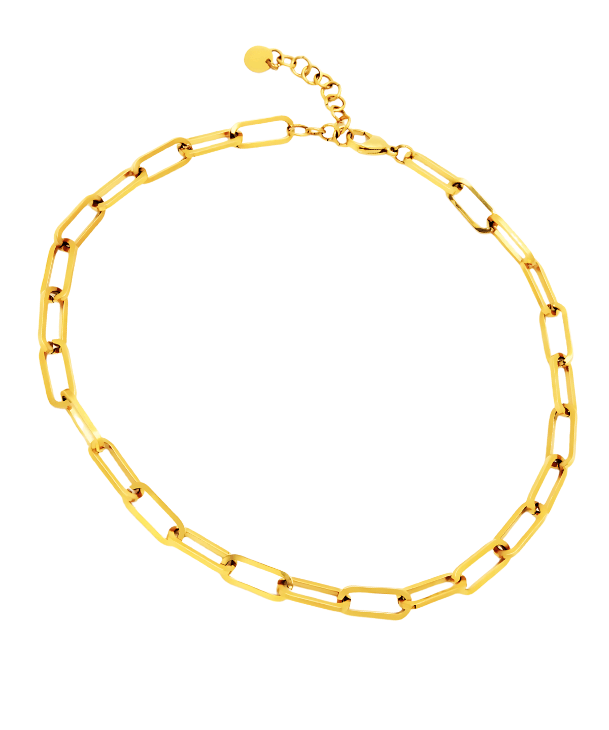 18K Gold Link Chain PaperClip Necklace Women’s Best Trending Gift for Lady Girl Mother Wife,Birthday Travel Vacation Bridal Wedding Party Daily Office Work School,Spring Summer Fall Winter Holiday Sale,Mason & Madison Co.