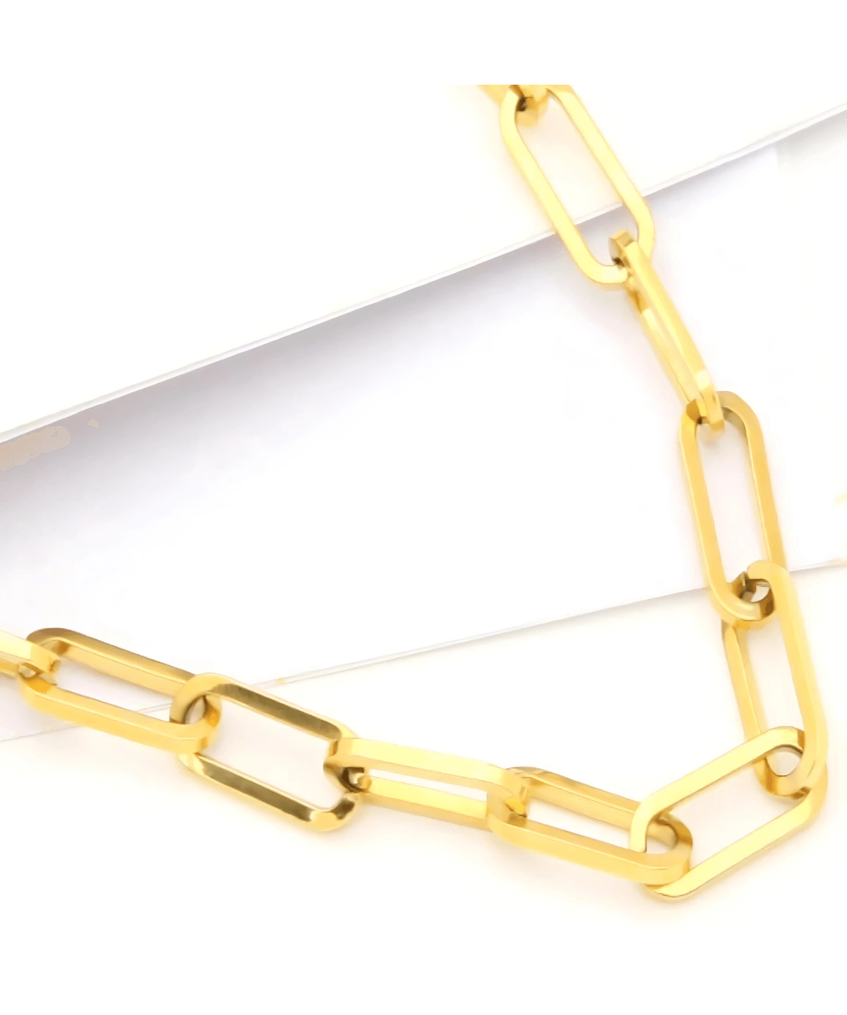 18K Gold Link Chain PaperClip Necklace Women’s Best Trending Gift for Lady Girl Mother Wife,Birthday Travel Vacation Bridal Wedding Party Daily Office Work School,Spring Summer Fall Winter Holiday Sale,Mason & Madison Co.