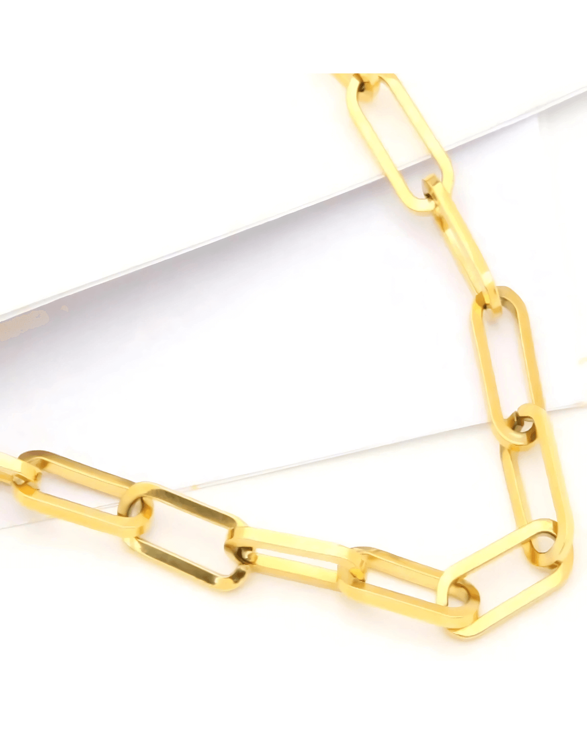 18K Gold Link Chain PaperClip Necklace Women’s Best Trending Gift for Lady Girl Mother Wife,Birthday Travel Vacation Bridal Wedding Party Daily Office Work School,Spring Summer Fall Winter Holiday Sale,Mason & Madison Co.