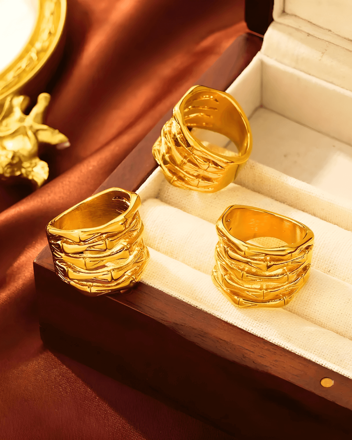 18K Gold Multi-Layered Ring Women’s Best Trending Gift for Lady Girl Mother Wife,Birthday Travel Vacation Bridal Wedding Party Daily Office Work School,Spring Summer Fall Winter Holiday Sale,Mason & Madison Co.