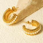 Top Gold Hoop Earrings Women's Vibe