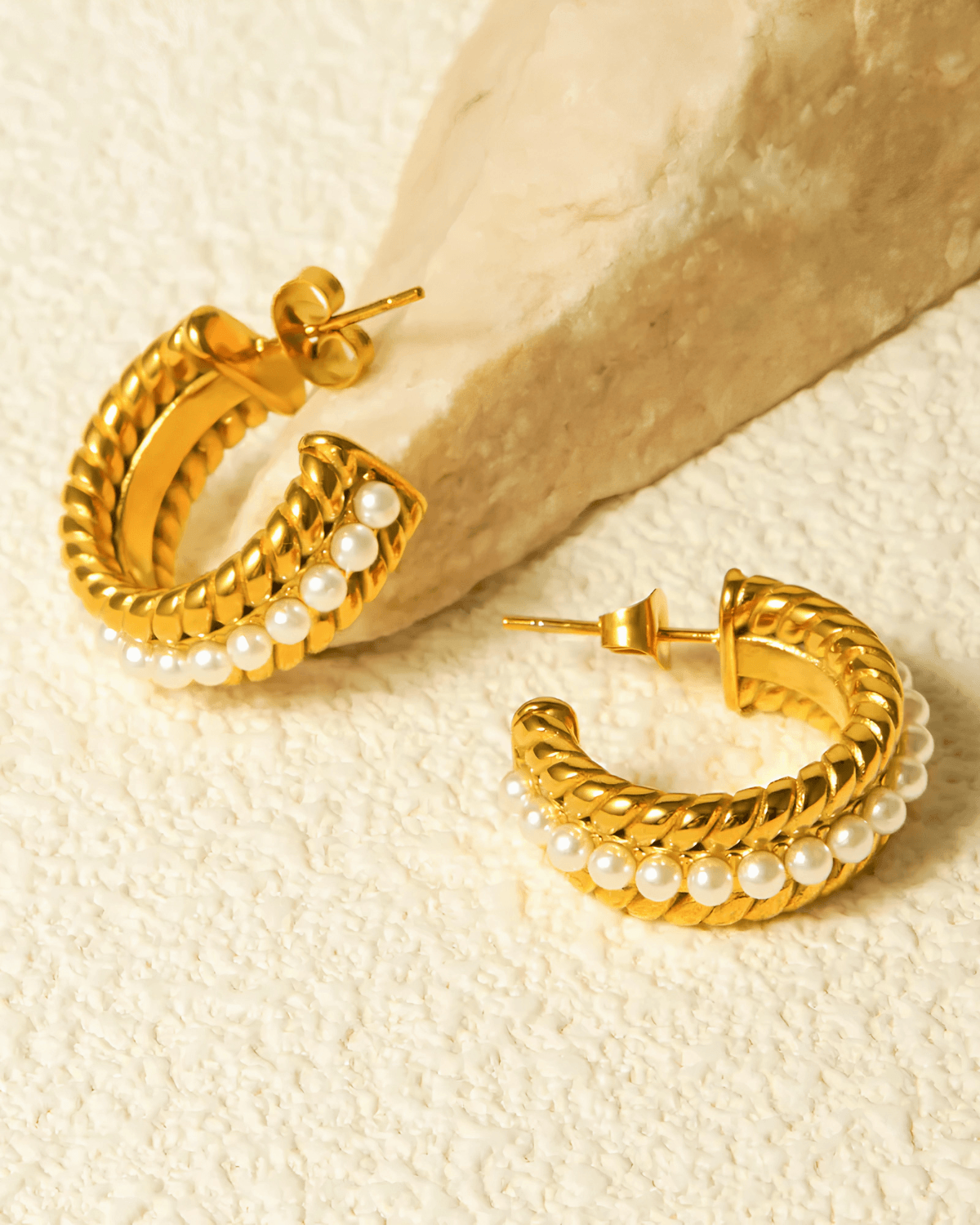 Top Gold Hoop Earrings Women's Vibe