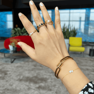 Best Gold Jewelry Gift | Best Aesthetic Yellow Gold Bracelet Jewelry Gift for Women, Girls, Girlfriend, Mother, Wife, Daughter | Mason & Madison Co.