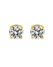 1 Carat Diamond Gold Stud Earrings, Mason & Madison Co. 