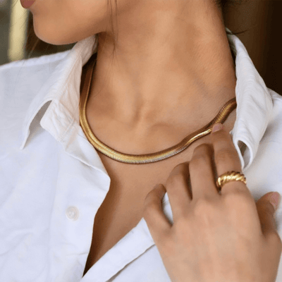 Herringbone Chain Necklace in 18k Yellow Gold Vermeil | Kendra Scott