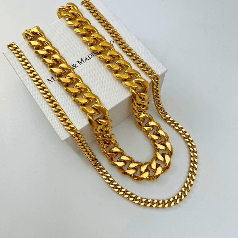 Gold Chunky Chain + Cable Chain Stack Bundle