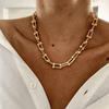 1# BEST Gold Link Chain Necklace Jewelry Gift for Women | #1 Best Most Top Trendy Trending Aesthetic Yellow Gold Graduated Link Necklace Chain Jewelry Gift for Women, Girls, Girlfriend, Mother, Wife, Ladies | Mason & Madison Co.