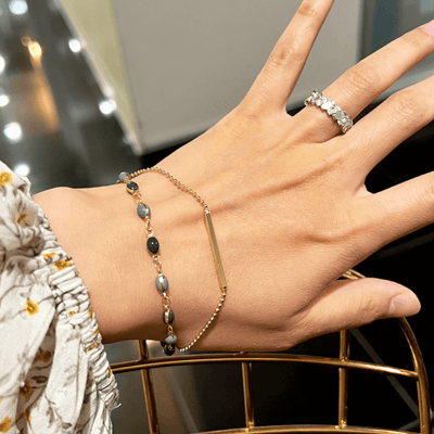 Best Gold Jade Jewelry Gift | Best Aesthetic Gold Jade Bracelet Jewelry Gift for Women, Girls, Girlfriend, Mother, Wife, Daughter | Mason & Madison Co.