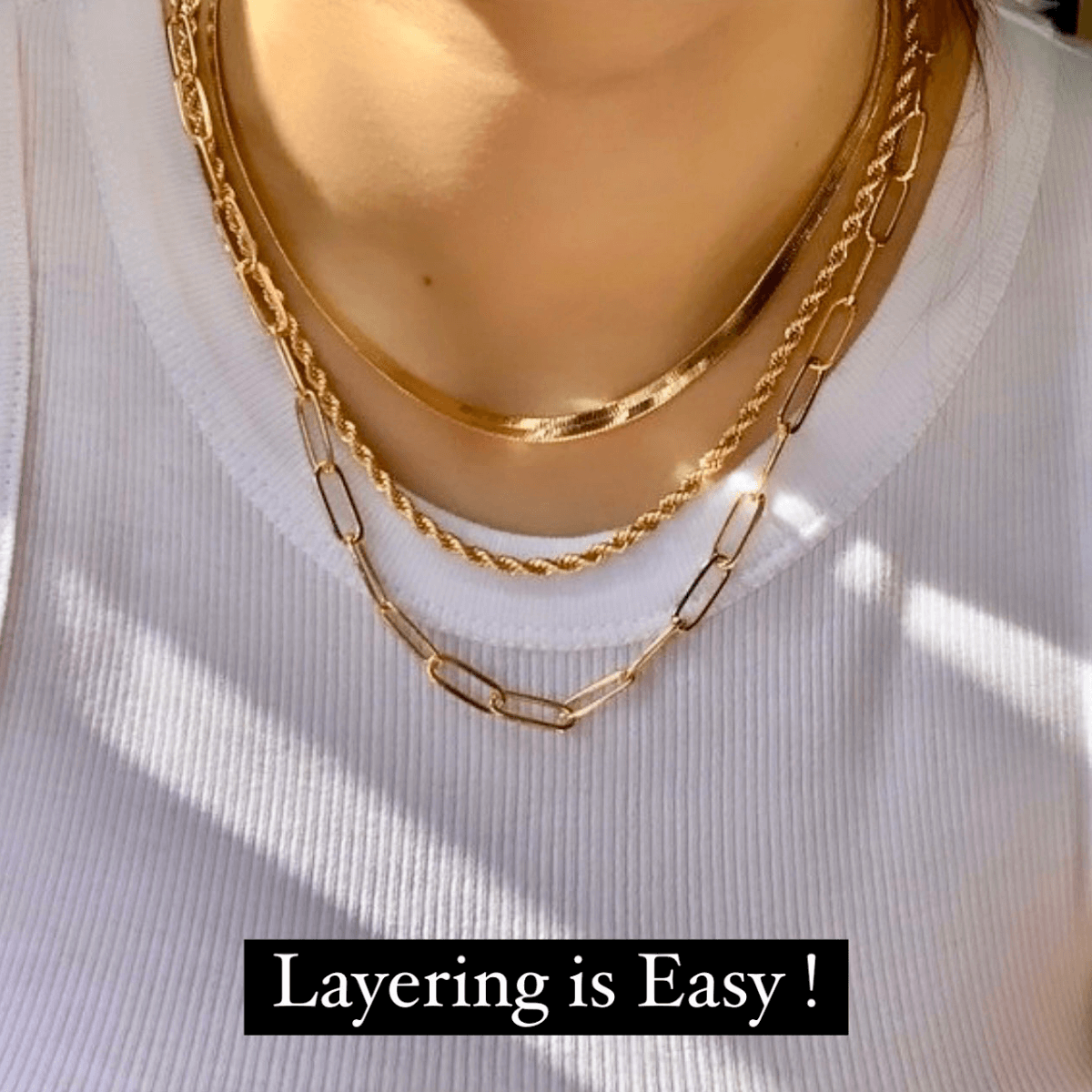 Best Gold Layering Necklaces Bundle Jewelry Gift | Best Aesthetic Yellow Gold Chain Necklace Jewelry Gift for Women, Mother,Wife| Mason & Madison Co.