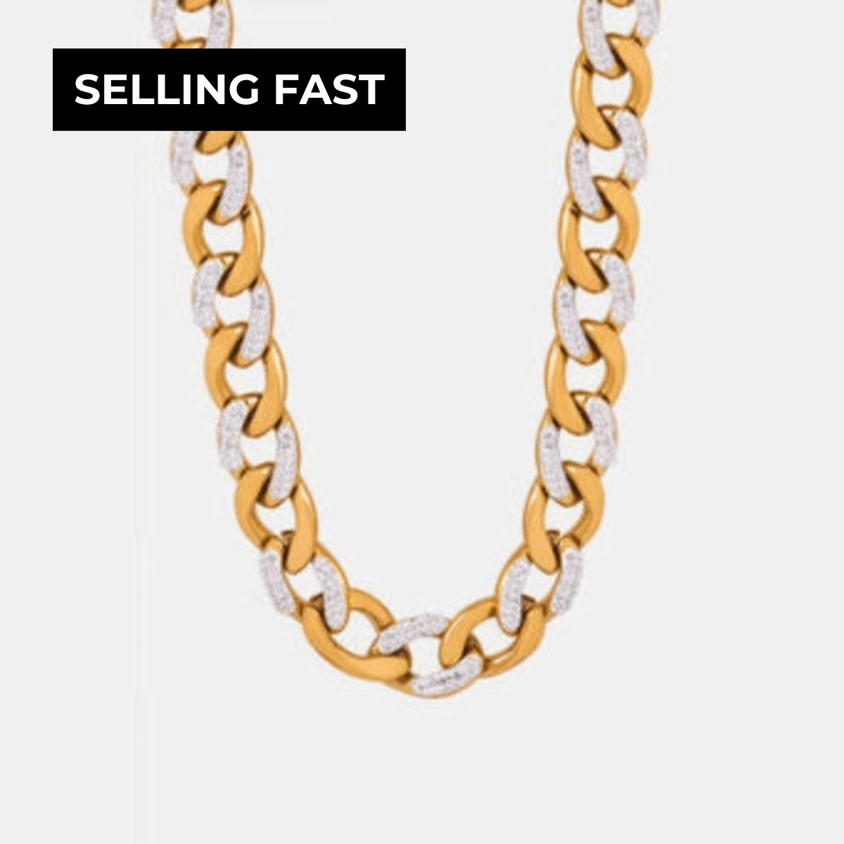 1# BEST Women's Gold Diamond Chunky Chain Necklace for Women, #1 Best Most Top Trendy Trending Gold Diamond Chunky Chain Necklace for Women Gift, Mason & Madison Co.