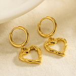 Best 18K Gold Heart Drop Earrings Women’s Best Trending Gift for Lady Girl Mother Wife,Birthday Travel Vacation Bridal Wedding Party Daily Office Work School,Spring Summer Fall Winter Holiday Sale,Mason & Madison Co.