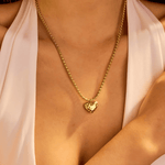 Best 18K Gold Heart Necklace Women’s Best Trending Gift for Lady Girl Mother Wife,Birthday Travel Vacation Bridal Wedding Party Daily Office Work School,Spring Summer Fall Winter Holiday Sale,Mason & Madison Co.