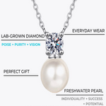 Best Diamond Pearl Pendant Necklace Gift Trends for Women, Lady, Wife, Mom | Women’s BEST Trending Trendy Diamond Pearl Pendant Necklace Jewelry Gift on Sale for Women, Lady, Mother, Wife | Mason & Madison Co.