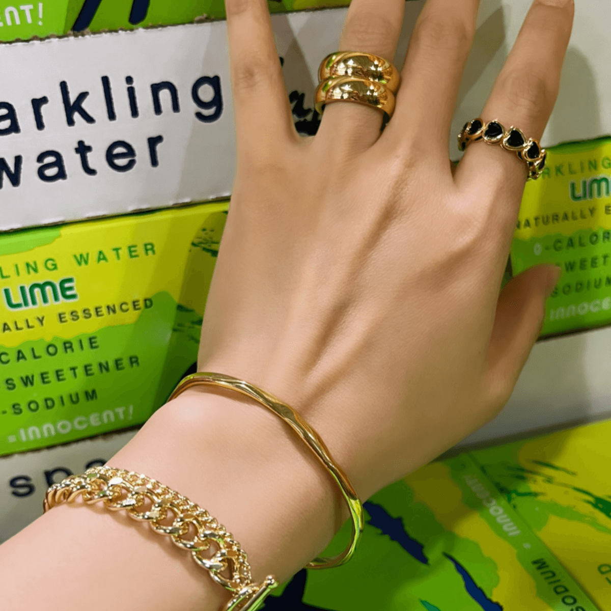 Ladies gold cuff bracelet sales