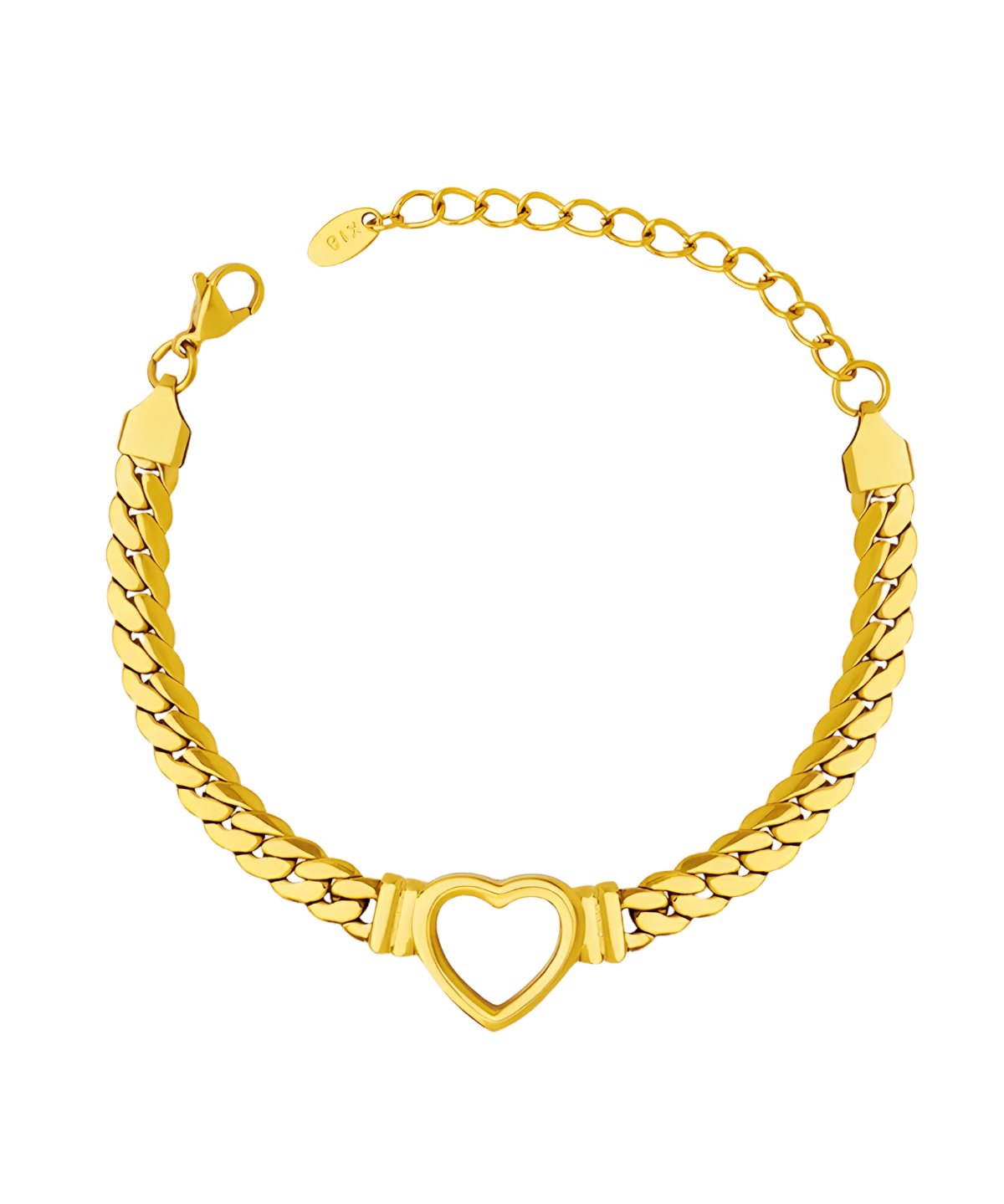 Best Gold Bracelet Women's 18K Yellow Gold Chain Heart Bracelet Women’s Best Trending Gift for Lady Girl Mother Wife,Birthday Travel Vacation Bridal Wedding Party Daily Office Work School,Spring Summer Fall Winter Holiday Sale,Mason & Madison Co.