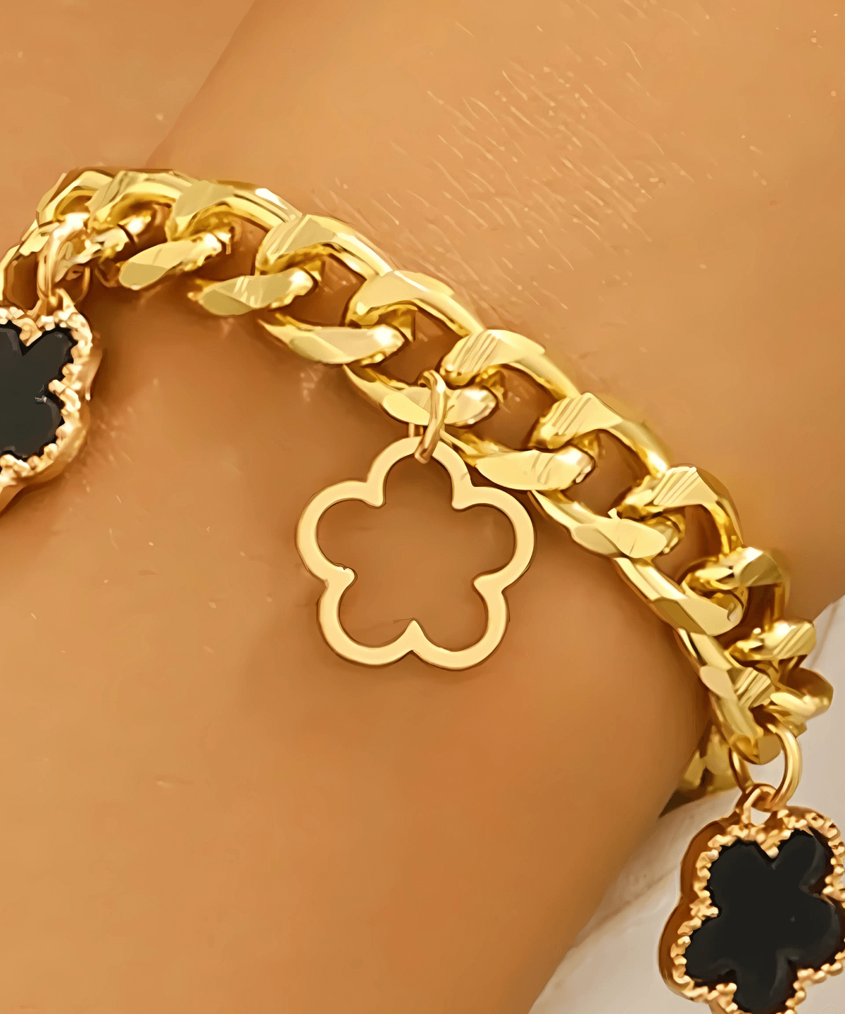 Best Gold Bracelet Women’s, Birthday Wedding Gift Mom Wife Holiday, 18K Yellow Gold, Mason & Madison