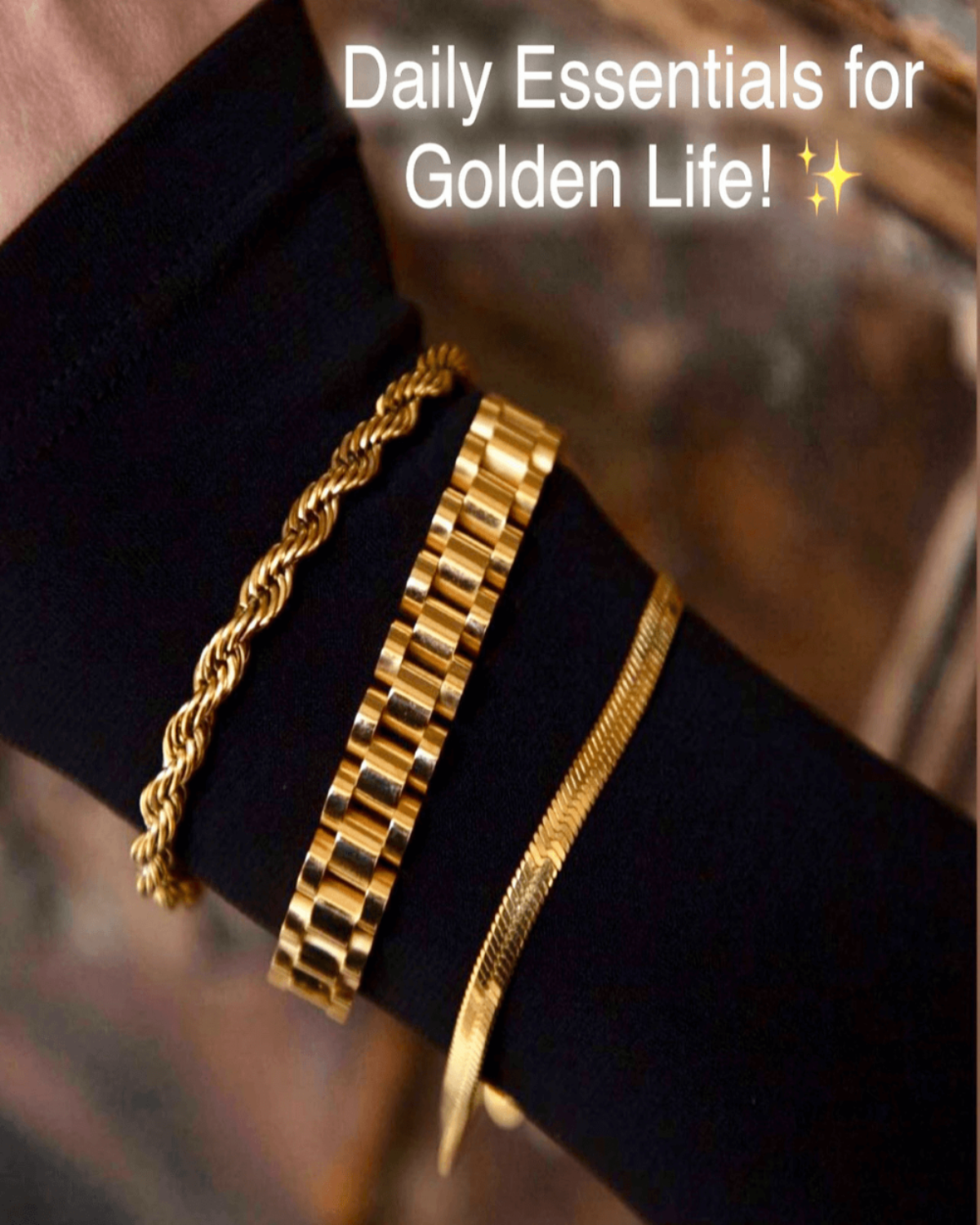 Gold watch chain bracelet discount