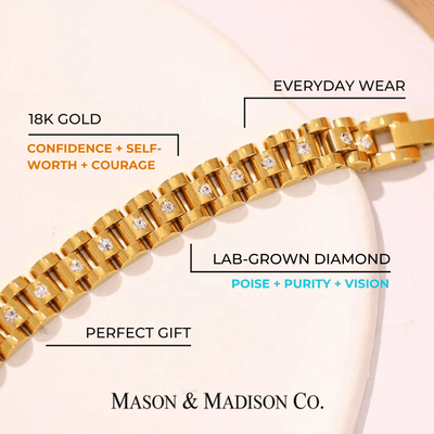 Best Gold Chain Bracelet Gift Trends for Women | #1 Women’s BEST Trending Trendy Gold Chain Bracelet Jewelry Gift on Sale for Women, Lady, Mother, Wife | 1# BEST Gold Watch Bracelet Jewelry Gift for Women | #1 Best Most Top Trendy Trending Aesthetic Yellow Gold Diamond Watch Band Bracelet Jewelry Gift for Women, Girls, Girlfriend, Mother, Wife, Ladies | Mason & Madison Co.