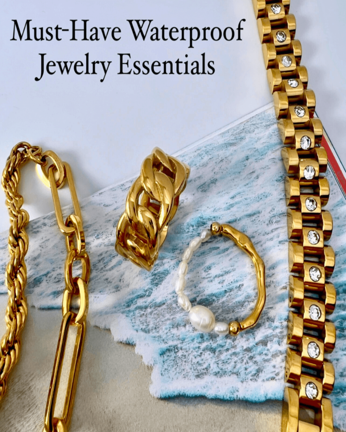 Mens gold watch bracelet new arrivals