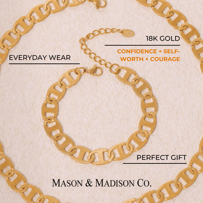 Best Gold Chain Bracelet Gift Trends for Women, Lady, Wife, Mom | Women’s BEST Trending Trendy Gold Chain Necklace Jewelry Gift on Sale for Women, Lady, Mother, Wife | Mason & Madison Co.