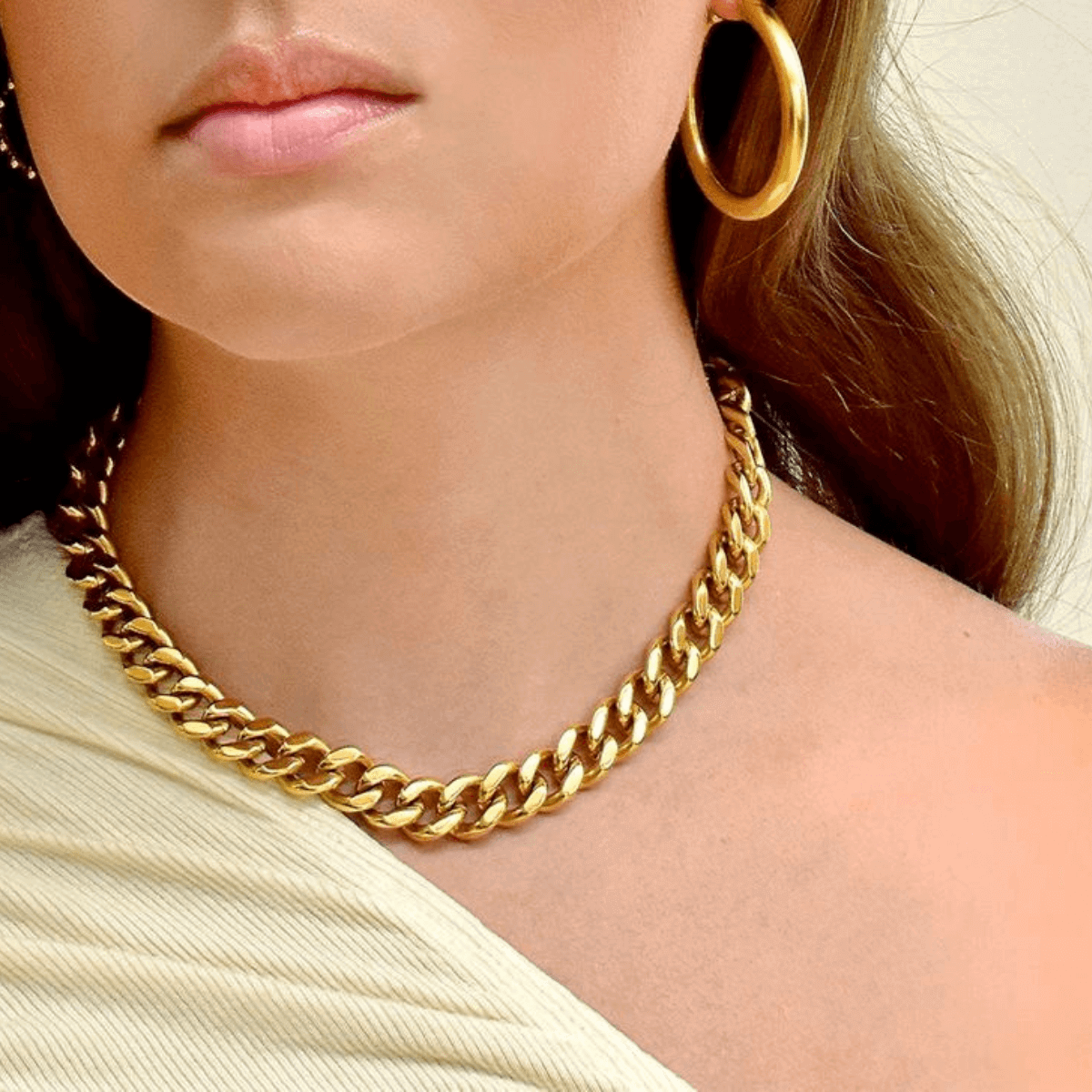 Gold neck chain for girl new arrivals