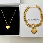 Best Gold Heart Jewelry Bundle Set Gift Trends for Women, Lady, Wife, Mom | Women’s BEST Trending Trendy Gold Heart Jewelry Bundle Set Jewelry Gift on Sale for Women, Lady, Mother, Wife | Mason & Madison Co.