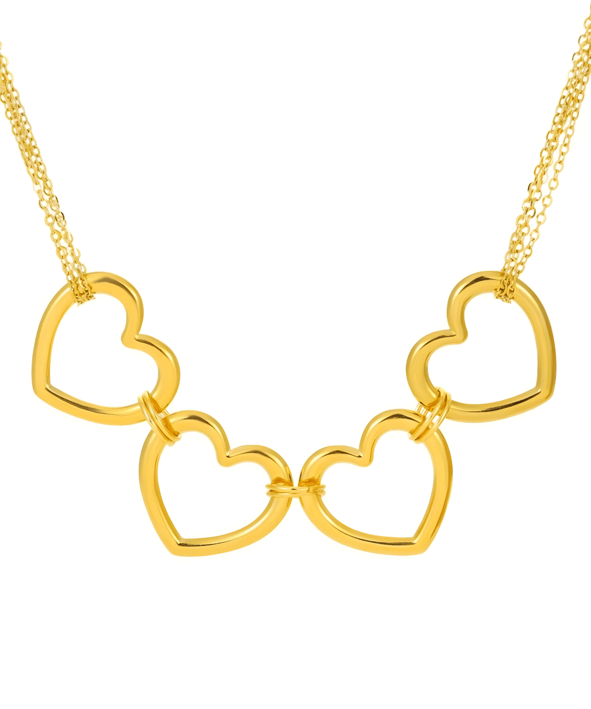 Best Gold Heart Necklace Women's 18K Gold Heart Necklace Women’s Best Trending Gift for Lady Girl Mother Wife,Birthday Travel Vacation Bridal Wedding Party Daily Office Work School,Spring Summer Fall Winter Holiday Sale,Mason & Madison Co.