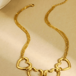 Best Gold Heart Necklace Women's 18K Gold Heart Necklace Women’s Best Trending Gift for Lady Girl Mother Wife,Birthday Travel Vacation Bridal Wedding Party Daily Office Work School,Spring Summer Fall Winter Holiday Sale,Mason & Madison Co.