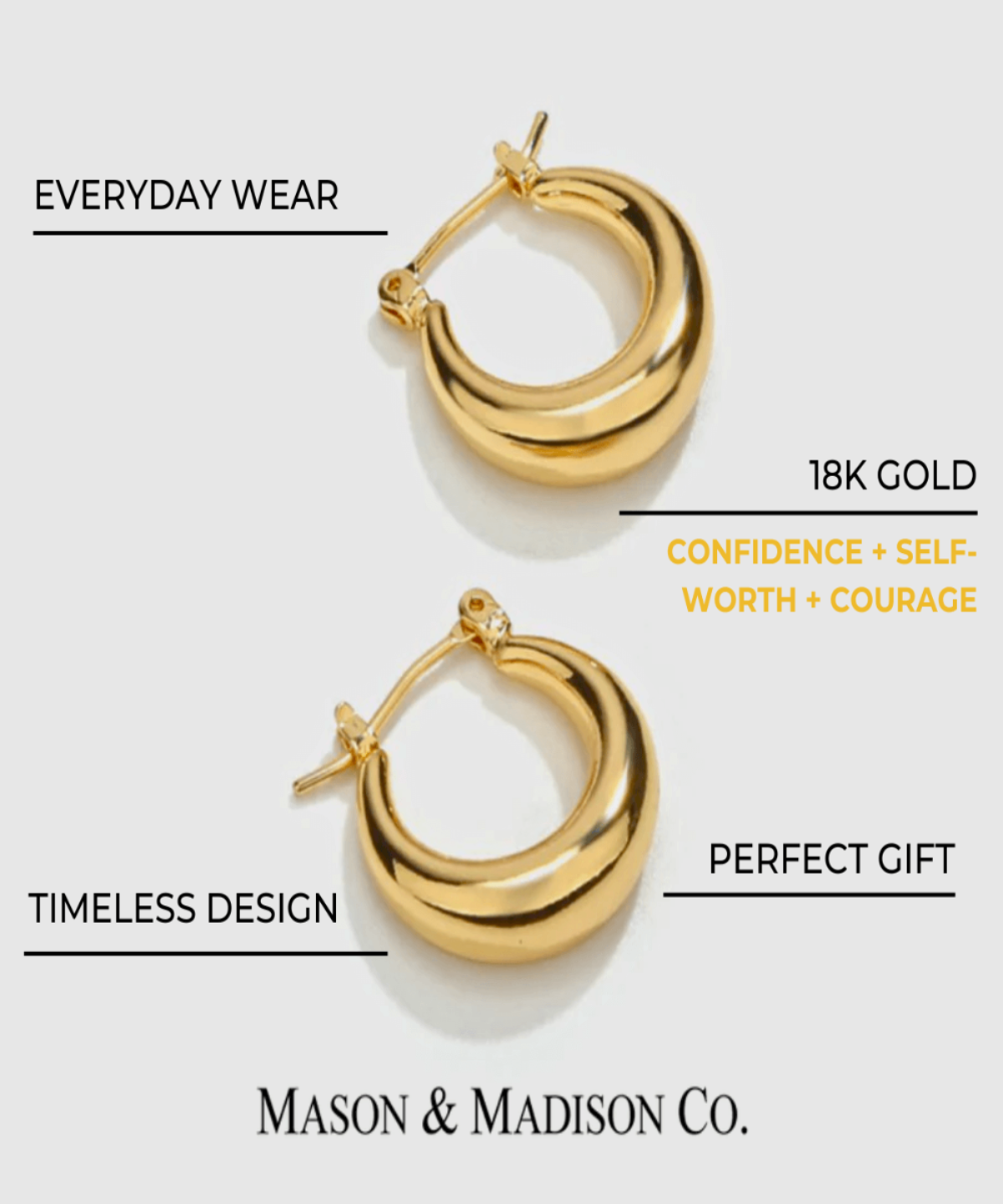 Best Gold Hoop Earrings Gift Trends for Women | #1 Women’s BEST Trending Trendy Gold Hoop Earrings Jewelry Gift on Sale for Women, Lady, Mother, Wife | 1# BEST Gold Hoop Earrings Jewelry Gift for Women | #1 Best Most Top Trendy Trending Aesthetic Yellow Gold Hoop Earrings Jewelry Gift for Women, Girls, Girlfriend, Mother, Wife, Ladies | Mason & Madison Co.