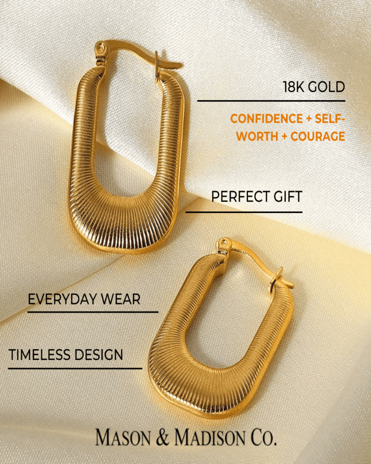 Best Gold Hoop Earrings Gift Trends for Women | #1 Women’s BEST Trending Trendy Gold Hoop Earrings Jewelry Gift on Sale for Women, Lady, Mother, Wife ｜ 1# BEST Gold U-Hoop Earrings Jewelry Gift for Women | #1 Best Most Top Trendy Trending Aesthetic Yellow Gold Hoop Earrings Jewelry Gift for Women, Girls, Girlfriend, Mother, Wife, Ladies | Mason & Madison Co.
