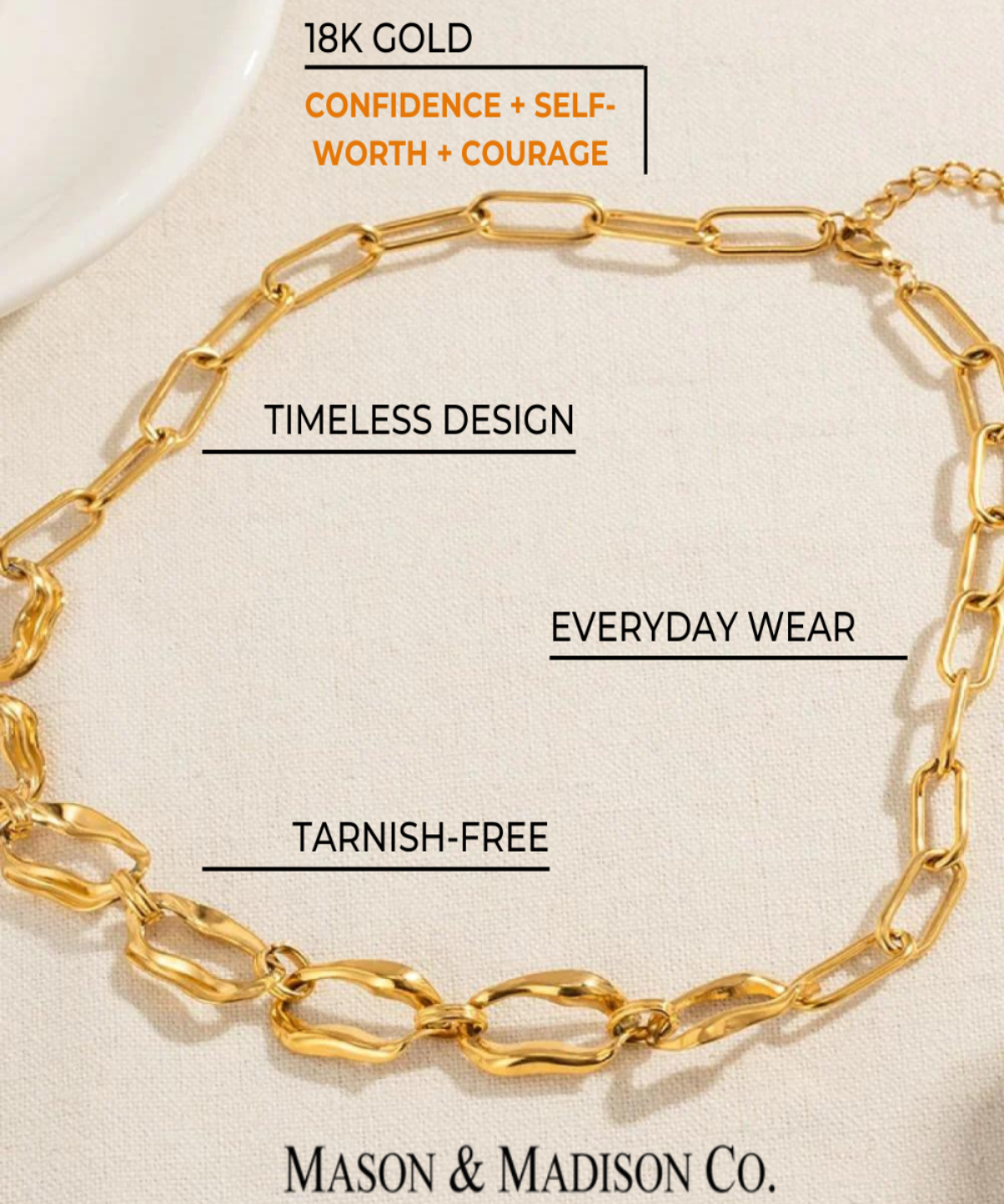 Best Gold Link Chain Necklace Gift Trends for Women, Lady, Wife, Mom | Women’s BEST Trending Trendy Gold Link Chain Necklace Jewelry Gift on Sale for Women, Lady, Mother, Wife | Mason & Madison Co.
