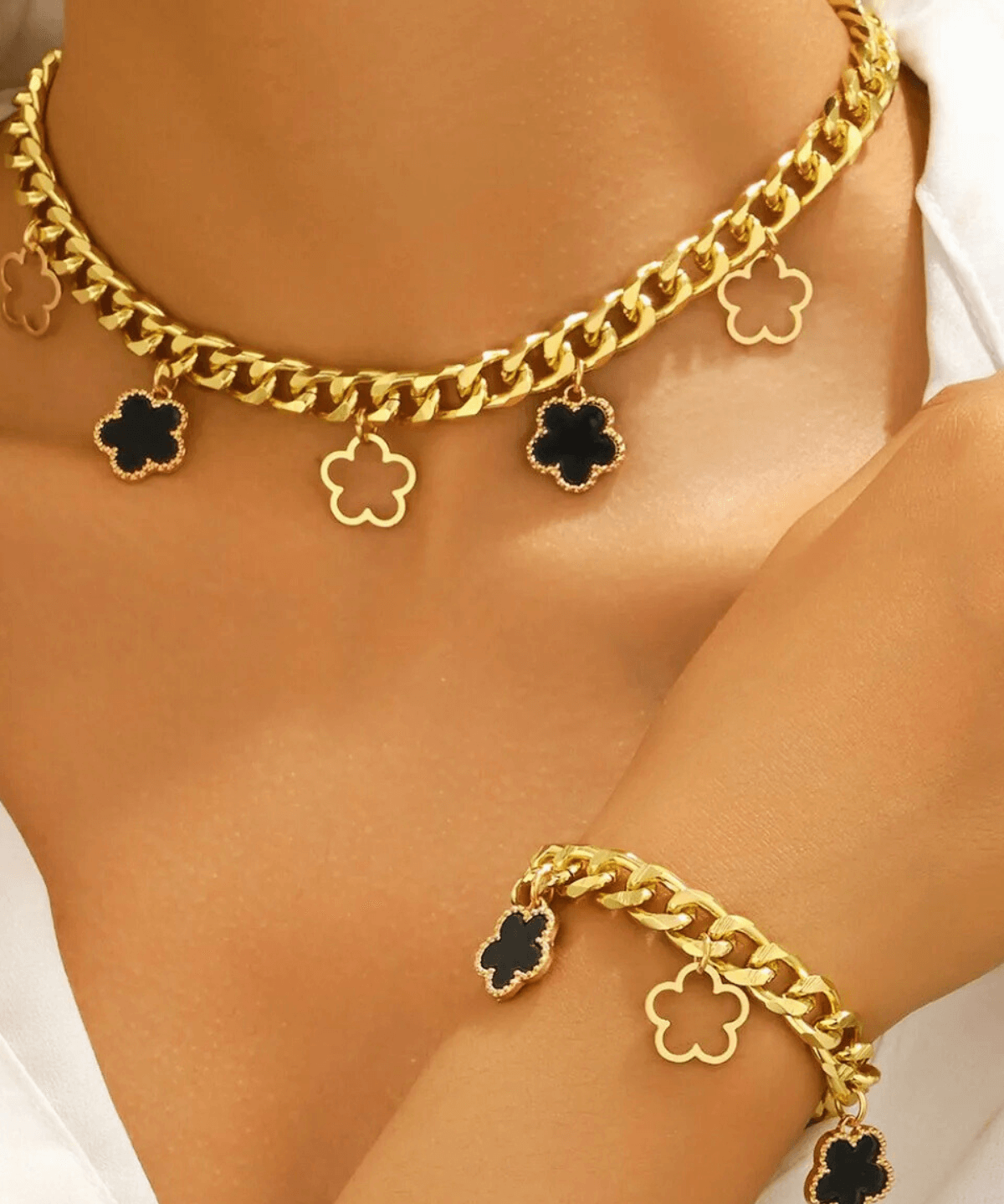 Best Gold Necklace Set Women’s, Birthday Wedding Gift Mom Wife Holiday, 18K Yellow Gold, Mason & Madison