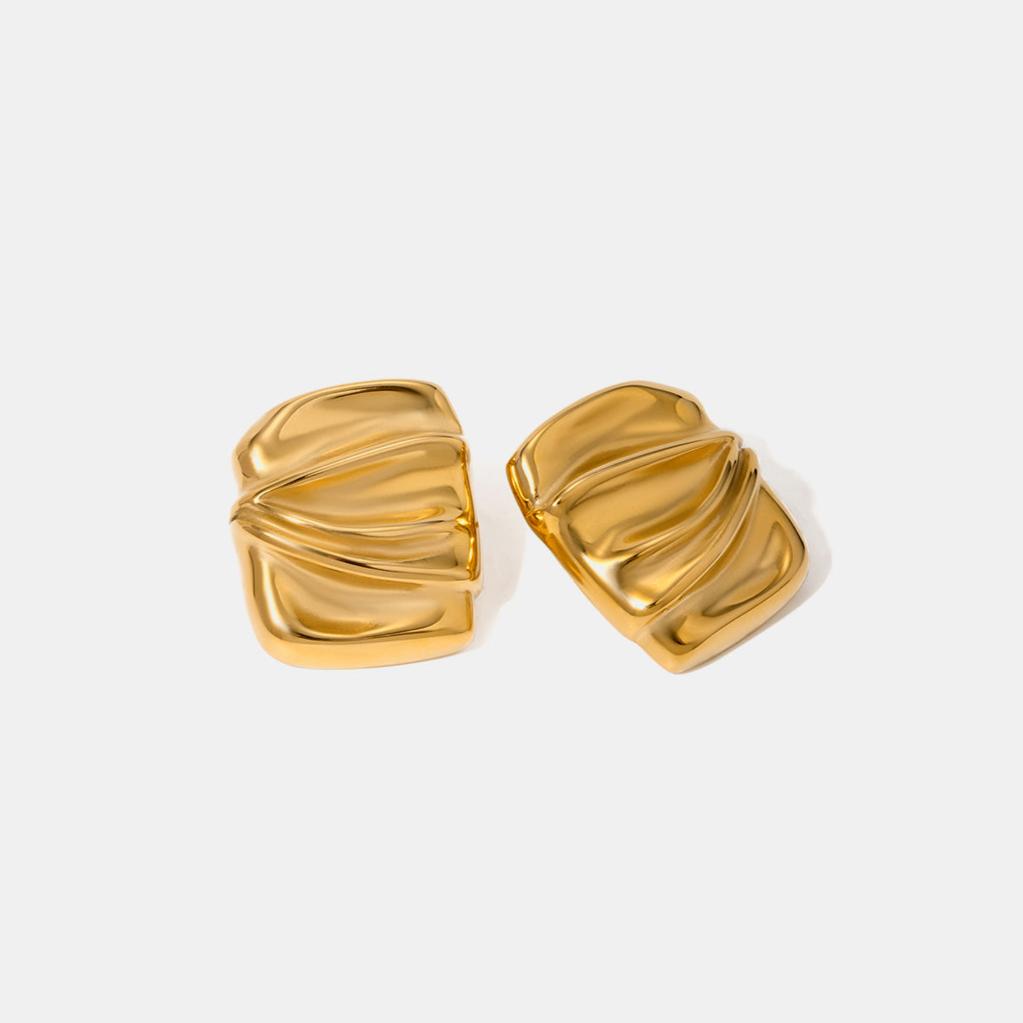 Best Gold Stud Earrings Trends for Women Women s BEST Trending Trendy Textured Gold Stud Earrings Jewelry Gift on Sale for Women Lady Mother Wife Mason Madison Co